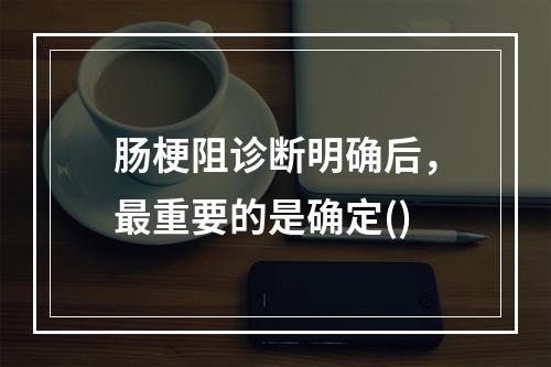 肠梗阻诊断明确后，最重要的是确定()