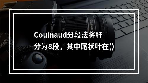 Couinaud分段法将肝分为8段，其中尾状叶在()