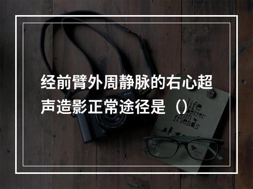 经前臂外周静脉的右心超声造影正常途径是（）