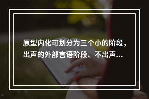 原型内化可划分为三个小的阶段，出声的外部言语阶段、不出声的外