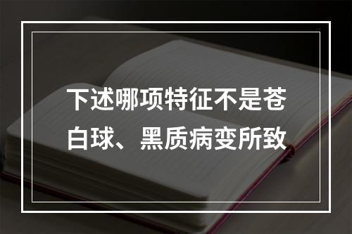 下述哪项特征不是苍白球、黑质病变所致