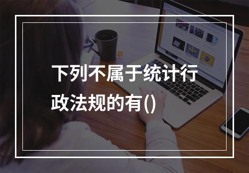 下列不属于统计行政法规的有()