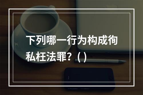 下列哪一行为构成徇私枉法罪？( )