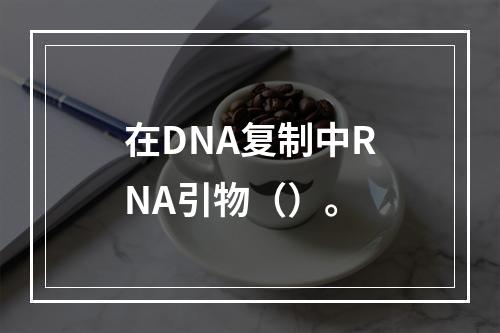 在DNA复制中RNA引物（）。