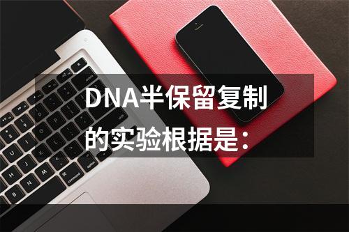 DNA半保留复制的实验根据是：