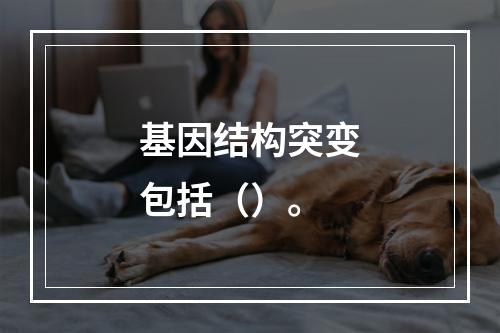 基因结构突变包括（）。