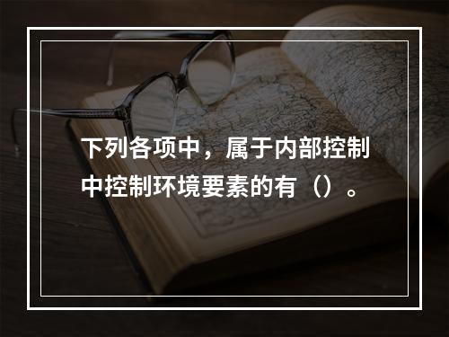 下列各项中，属于内部控制中控制环境要素的有（）。