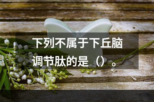 下列不属于下丘脑调节肽的是（）。