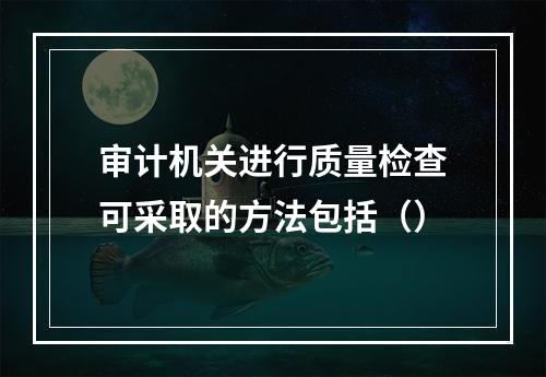 审计机关进行质量检查可采取的方法包括（）