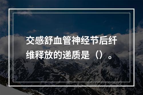 交感舒血管神经节后纤维释放的递质是（）。