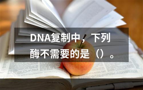 DNA复制中，下列酶不需要的是（）。