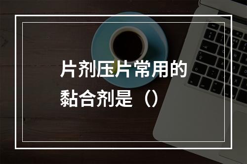 片剂压片常用的黏合剂是（）