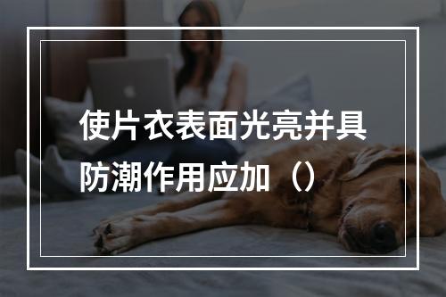 使片衣表面光亮并具防潮作用应加（）