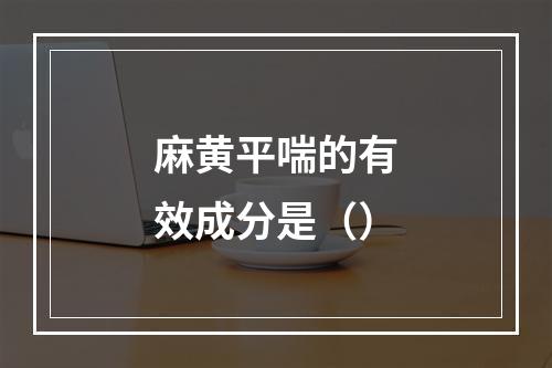 麻黄平喘的有效成分是（）