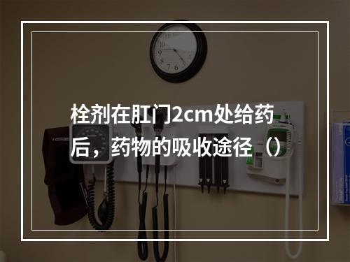 栓剂在肛门2cm处给药后，药物的吸收途径（）