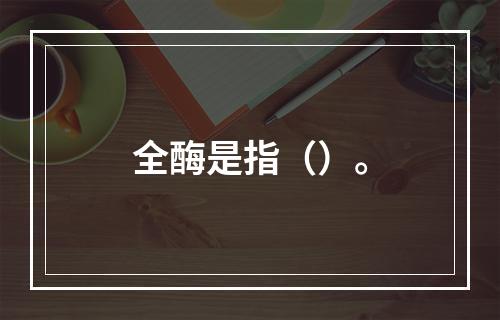 全酶是指（）。