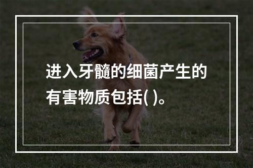 进入牙髓的细菌产生的有害物质包括( )。