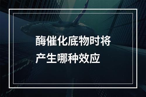 酶催化底物时将产生哪种效应