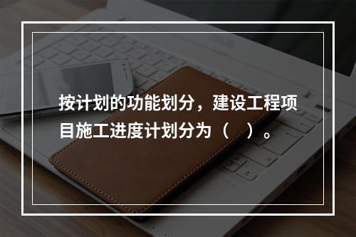 按计划的功能划分，建设工程项目施工进度计划分为（　）。