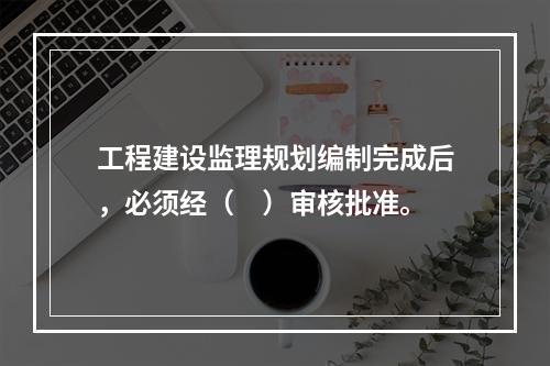 工程建设监理规划编制完成后，必须经（　）审核批准。