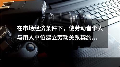 在市场经济条件下，使劳动者个人与用人单位建立劳动关系契约，调