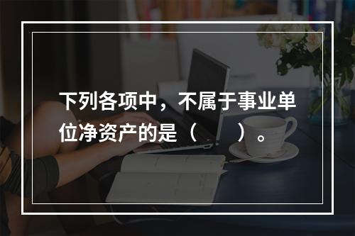 下列各项中，不属于事业单位净资产的是（　　）。