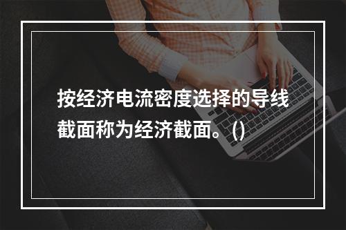 按经济电流密度选择的导线截面称为经济截面。()