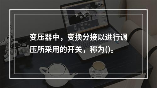 变压器中，变换分接以进行调压所采用的开关，称为()。