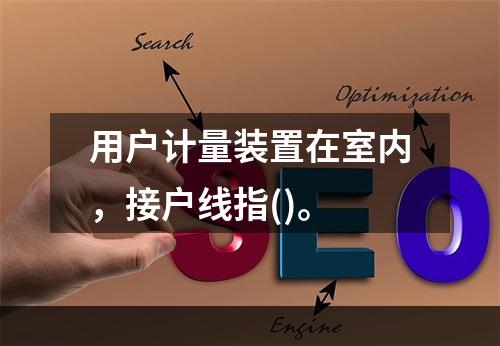 用户计量装置在室内，接户线指()。