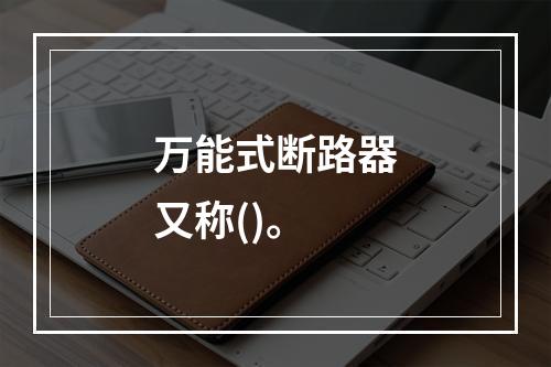 万能式断路器又称()。