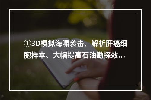 ①3D模拟海啸袭击、解析肝癌细胞样本、大幅提高石油勘探效率…