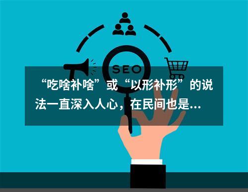 “吃啥补啥”或“以形补形”的说法一直深入人心，在民间也是向来