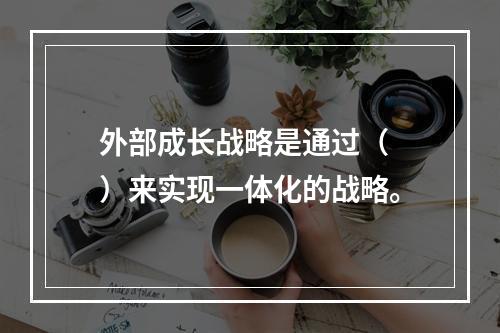 外部成长战略是通过（　）来实现一体化的战略。