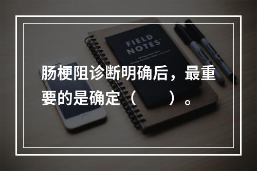 肠梗阻诊断明确后，最重要的是确定（　　）。