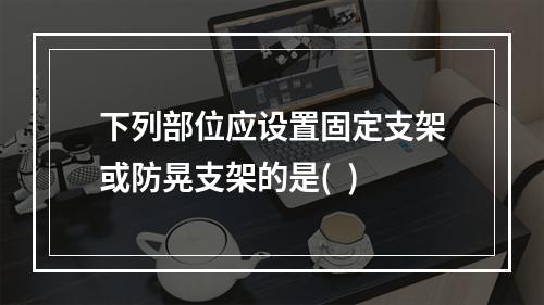 下列部位应设置固定支架或防晃支架的是(  )