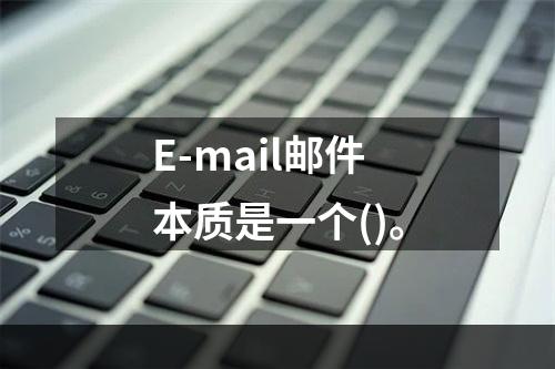 E-mail邮件本质是一个()。