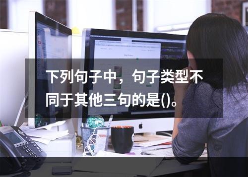 下列句子中，句子类型不同于其他三句的是()。