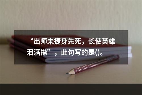 “出师未捷身先死，长使英雄泪满襟”，此句写的是()。