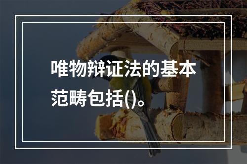 唯物辩证法的基本范畴包括()。