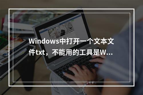 Windows中打开一个文本文件txt，不能用的工具是Wor