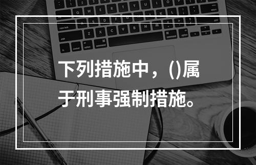 下列措施中，()属于刑事强制措施。