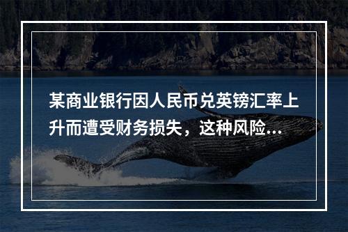 某商业银行因人民币兑英镑汇率上升而遭受财务损失，这种风险属于