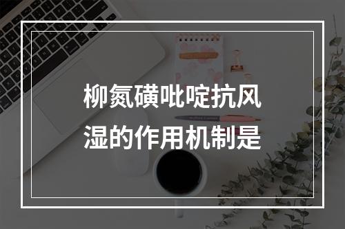 柳氮磺吡啶抗风湿的作用机制是