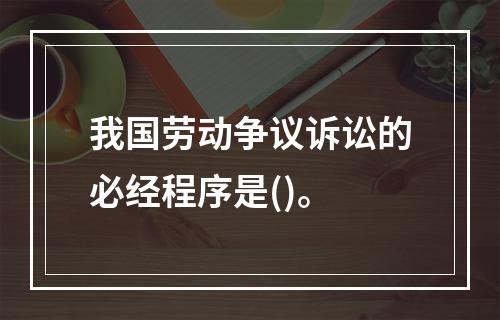 我国劳动争议诉讼的必经程序是()。