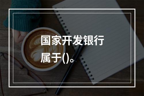 国家开发银行属于()。