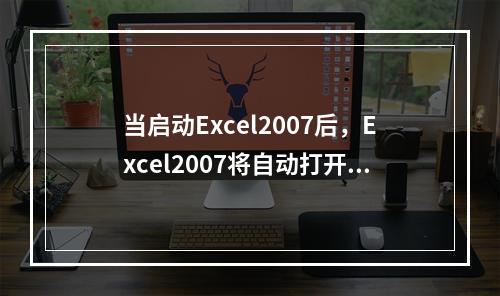 当启动Excel2007后，Excel2007将自动打开一个