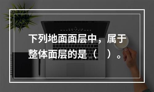 下列地面面层中，属于整体面层的是（　）。