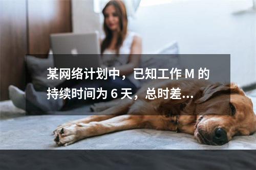 某网络计划中，已知工作 M 的持续时间为 6 天，总时差和自