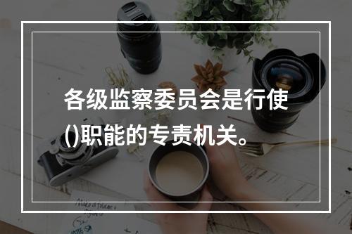 各级监察委员会是行使()职能的专责机关。