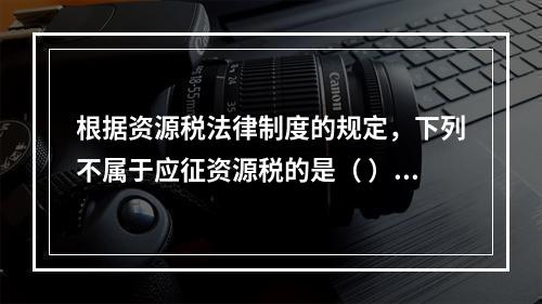 根据资源税法律制度的规定，下列不属于应征资源税的是（ ）。